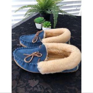 L.L. Bean furry slippers